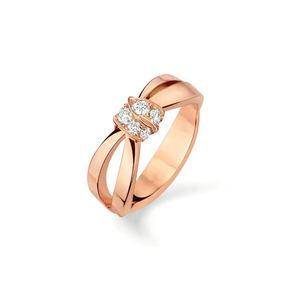 [⭐Haelin Jewelry]LIENS RING PINK GOLD DIAMOND