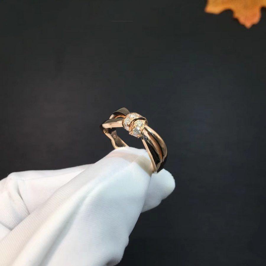 [⭐Haelin Jewelry]LIENS RING PINK GOLD DIAMOND