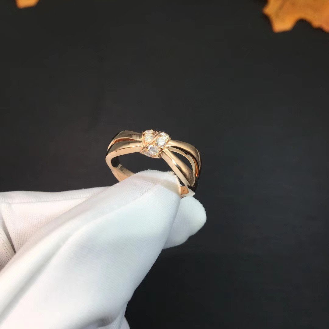 [⭐Haelin Jewelry]LIENS RING PINK GOLD DIAMOND