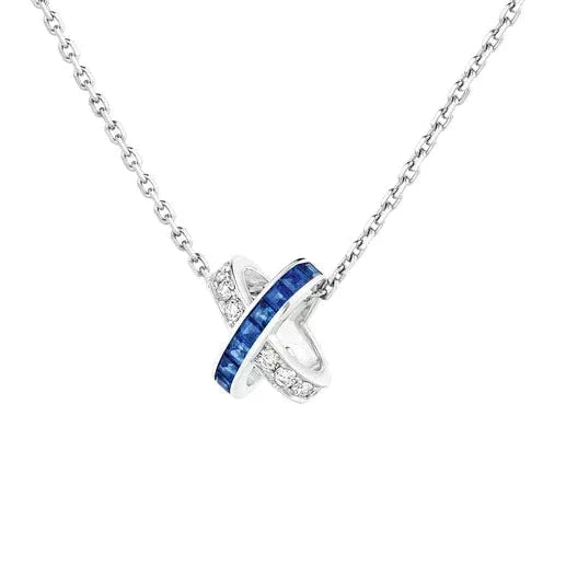 [⭐Haelin Jewelry]LIENS DIAMOND SILVER NECKLACE