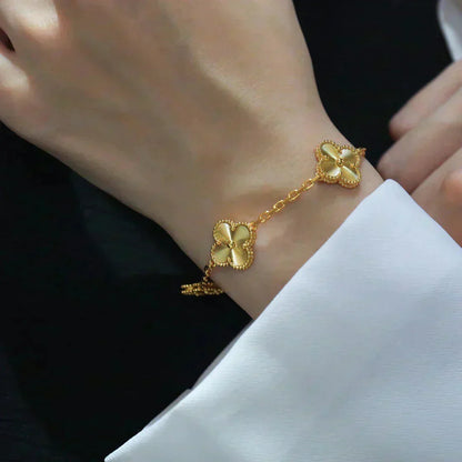 [⭐Haelin Jewelry] CLOVER 5 MOTIF LASER BRACELET COLLECTION