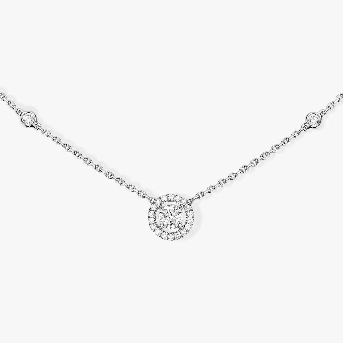[⭐Haelin Jewelry]Diamond Necklace 0,20ct Brilliant Shape Joy