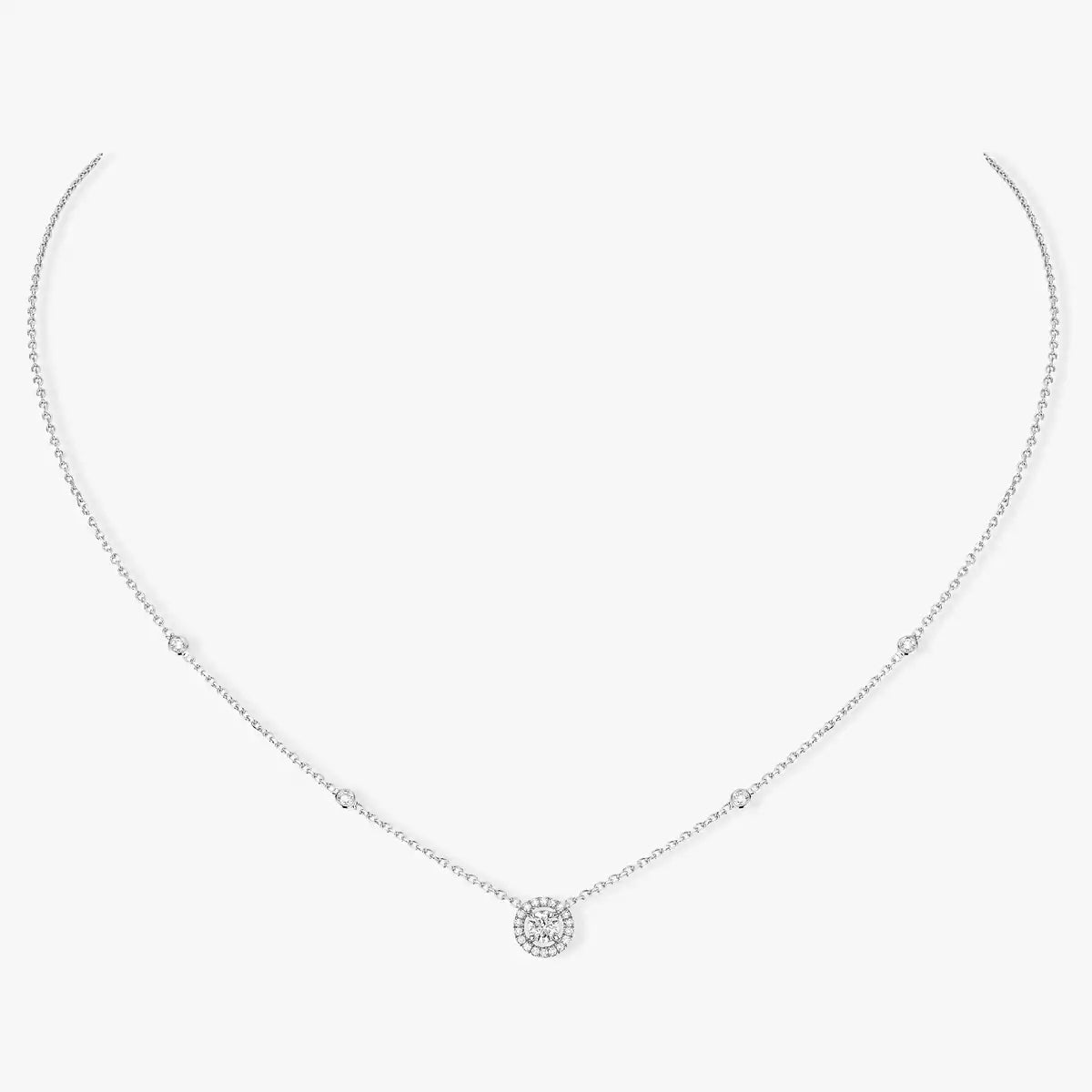 [⭐Haelin Jewelry]Diamond Necklace 0,20ct Brilliant Shape Joy