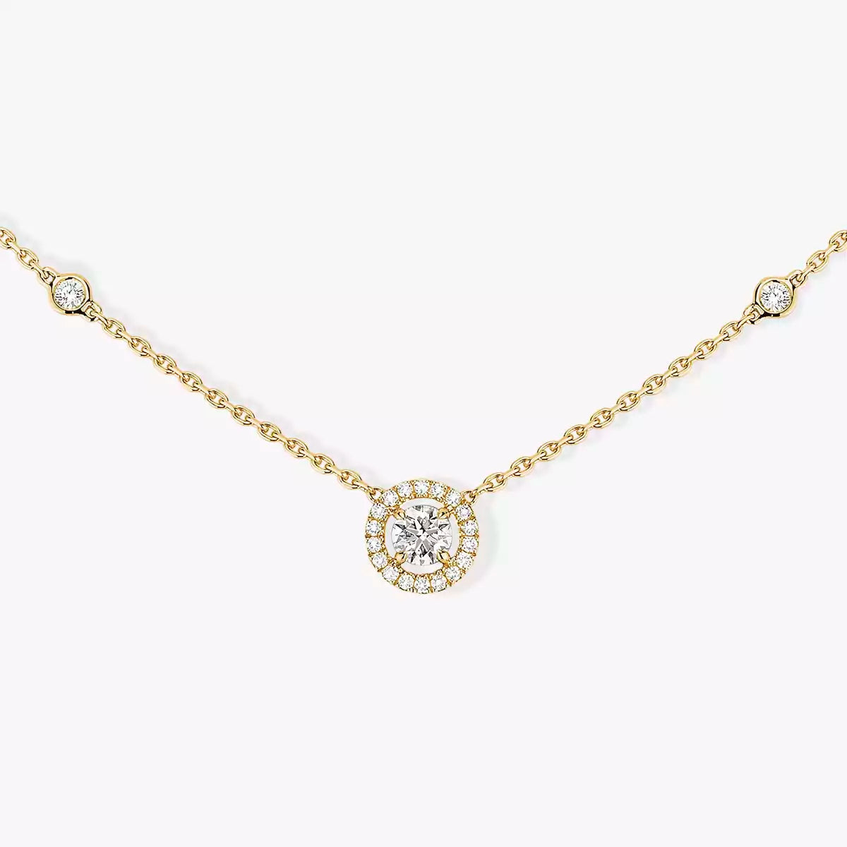 [⭐Haelin Jewelry]Diamond Necklace 0,20ct Brilliant Shape Joy