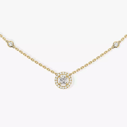 [⭐Haelin Jewelry]Diamond Necklace 0,20ct Brilliant Shape Joy