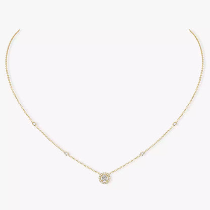 [⭐Haelin Jewelry]Diamond Necklace 0,20ct Brilliant Shape Joy