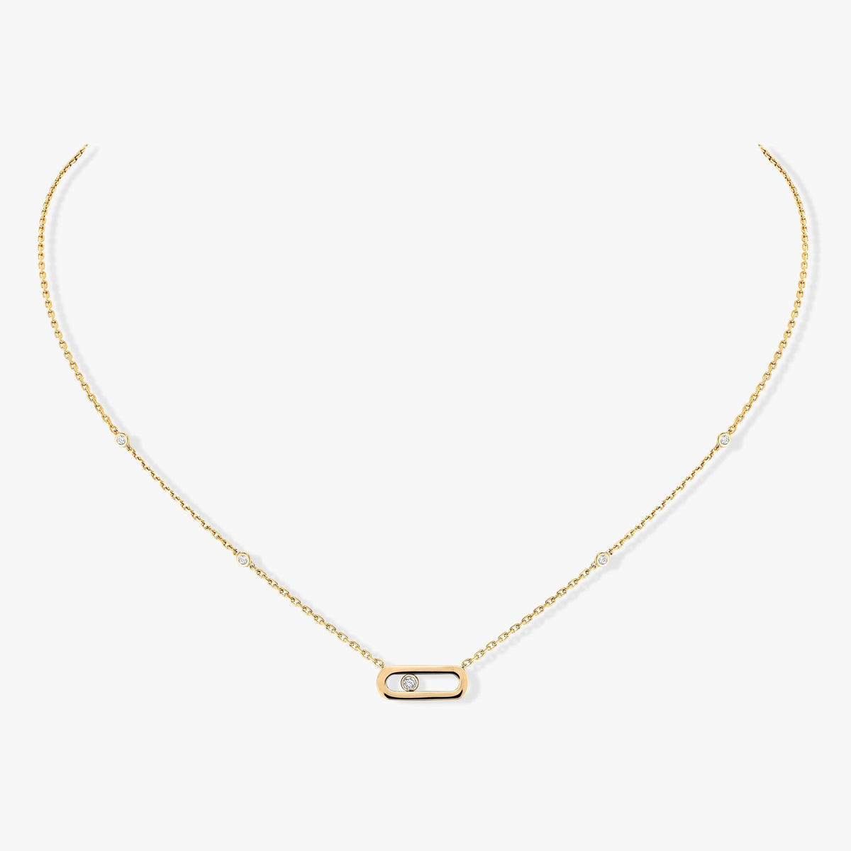 [⭐Haelin Jewelry]MOVE UNO DIAMOND NECKLACE