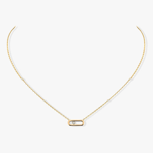 [⭐Haelin Jewelry]MOVE UNO DIAMOND NECKLACE