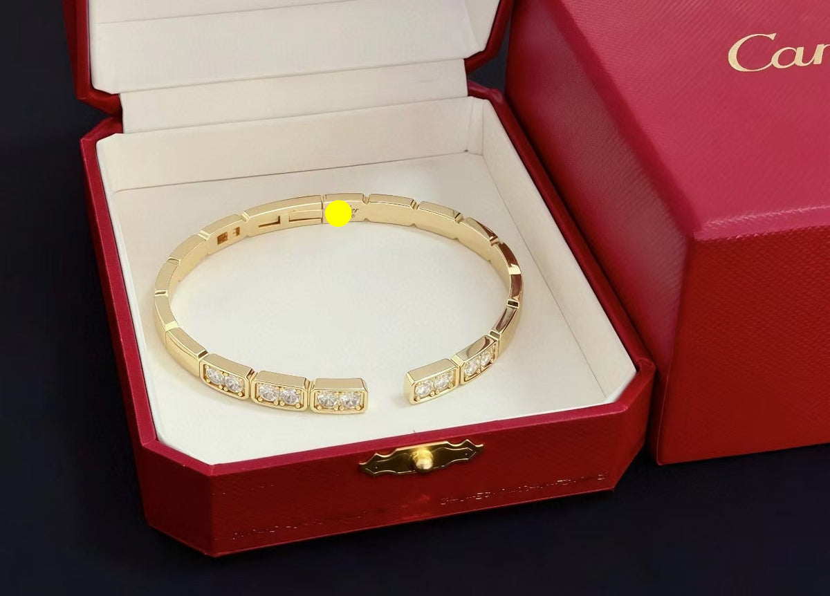 [⭐Haelin Jewelry jewelrys]LOVE DIAMOND OPEN  BRACELET