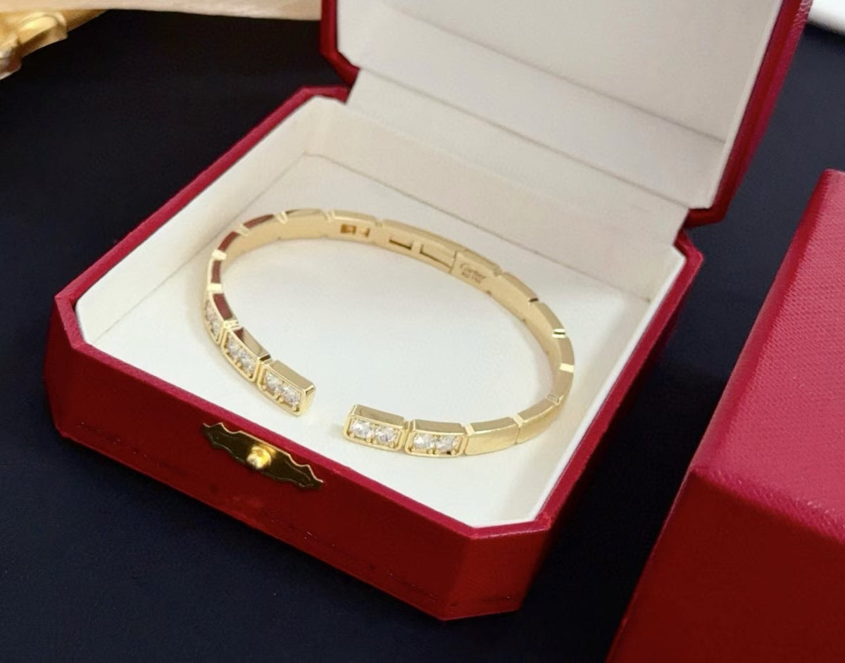 [⭐Haelin Jewelry jewelrys]LOVE DIAMOND OPEN  BRACELET