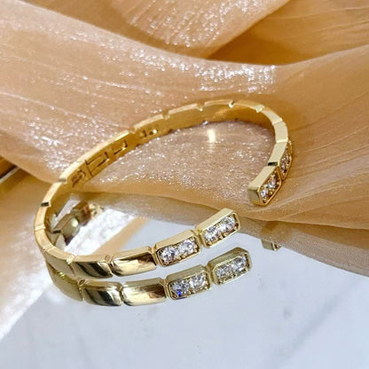 [⭐Haelin Jewelry jewelrys]LOVE DIAMOND OPEN  BRACELET