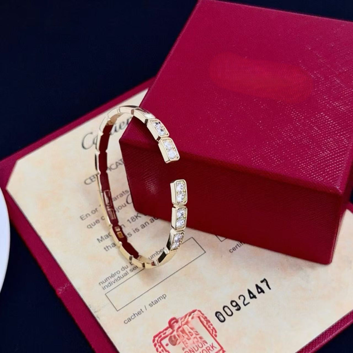 [⭐Haelin Jewelry jewelrys]LOVE DIAMOND OPEN  BRACELET