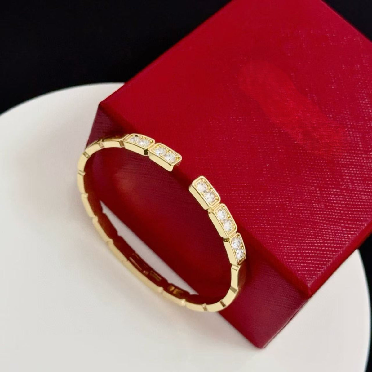 [⭐Haelin Jewelry jewelrys]LOVE DIAMOND OPEN  BRACELET
