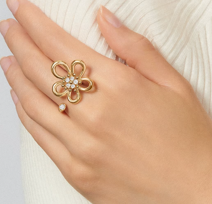 [⭐Haelin Jewelry]Flowerlace Between the Finger