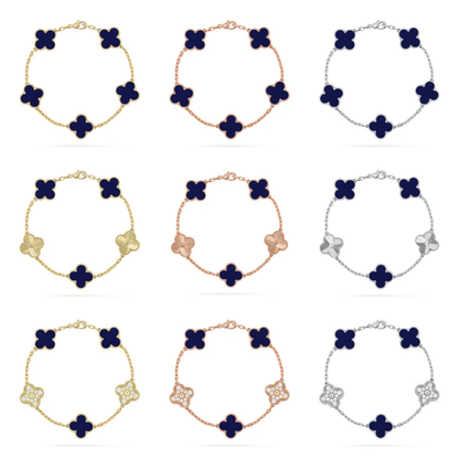 [⭐Haelin Jewelry]CLOVER 5 MOTIF LAPIS LAZULI BRACELET COLLECTION