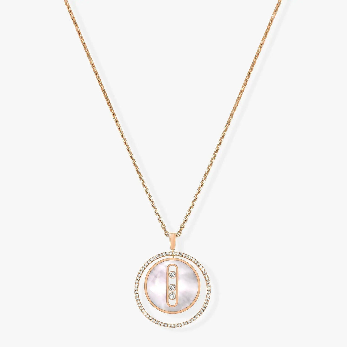[⭐Haelin Jewelry]Demo MOVE MM NACRE BLANCHE DIAMOND NECKLACE