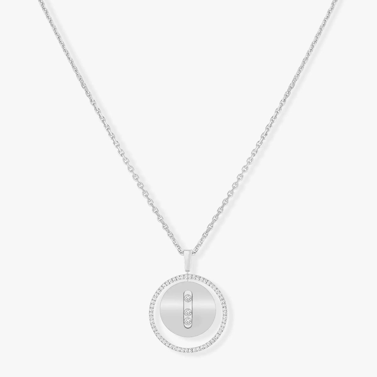 [⭐Haelin Jewelry]Demo MOVE MM SILVER DIAMOND NECKLACE