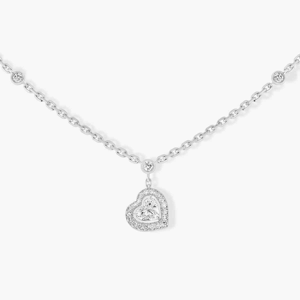 [⭐Haelin Jewelry]JOY HEART DIAMOND NECKLACE