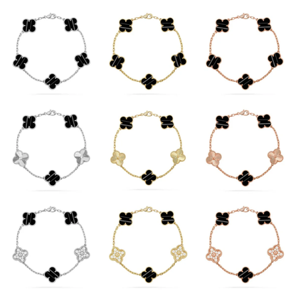 [⭐Haelin Jewelry] CLOVER 5 MOTIF PULSAR STONE BRACELET COLLECTION