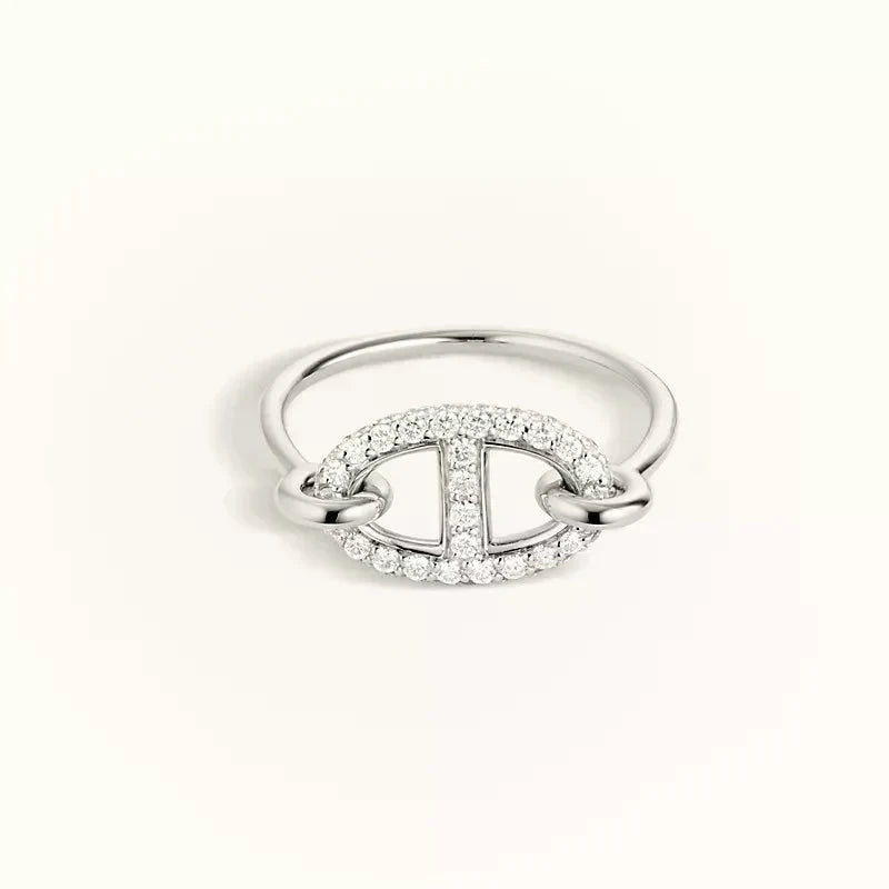 [⭐Haelin Jewelry]RONDE SMALL SILVER DIAMOND RING