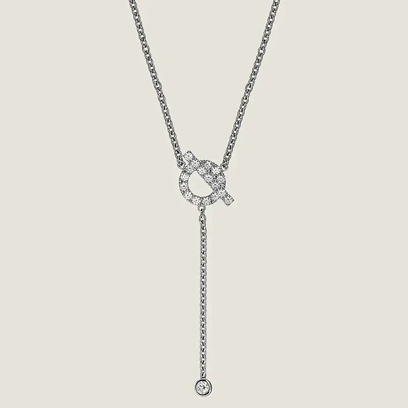 [⭐Haelin Jewelry]FINESSE SILVER DIAMOND NECKLACE