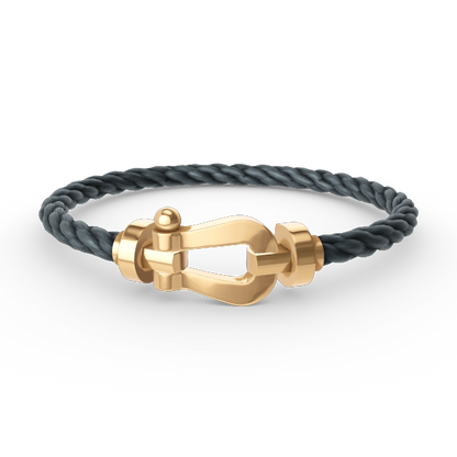 [⭐Haelin Jewelry]FORCE LARGE HORSESHOE NO DIAMOND BRACELET GOLD