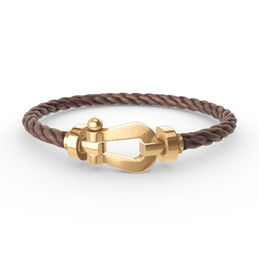 [⭐Haelin Jewelry]FORCE LARGE HORSESHOE NO DIAMOND BRACELET GOLD