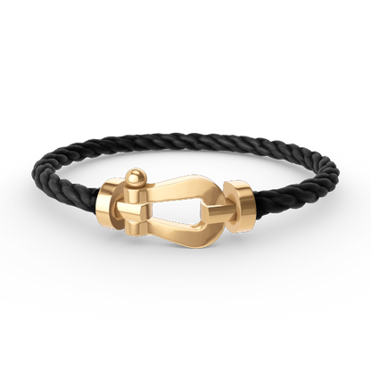 [⭐Haelin Jewelry]FORCE LARGE HORSESHOE NO DIAMOND BRACELET GOLD