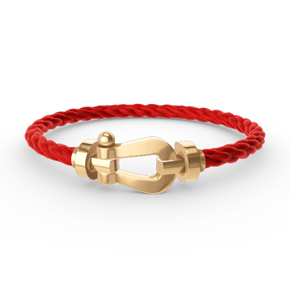 [⭐Haelin Jewelry]FORCE LARGE HORSESHOE NO DIAMOND BRACELET GOLD