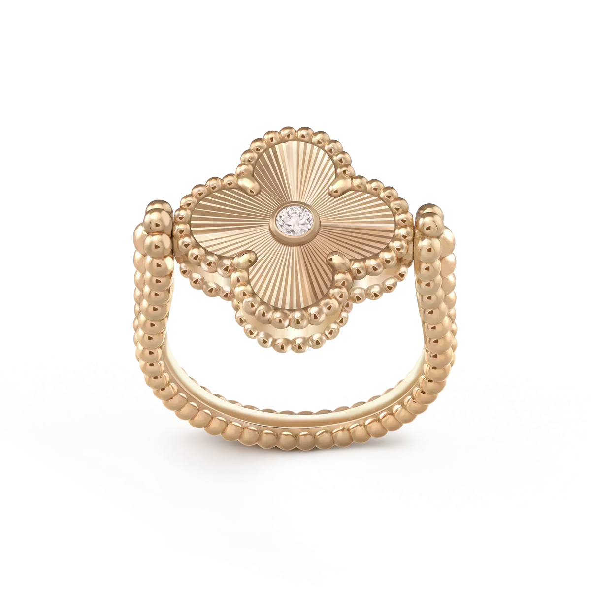 [⭐Haelin Jewelry]CLOVER RIVERSIBLE ROSE GOLD RING