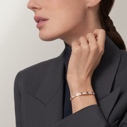 [⭐Haelin Jewelry]LOVE BRACELET 4.8MM DIAMOND-PAVED