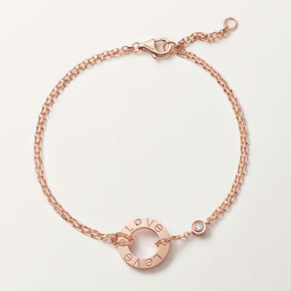 [⭐Haelin Jewelry]LOVE BRACELET 2 DIAMOND