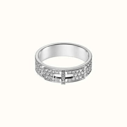 [⭐Haelin Jewelry]KELLY SILVER DIAMOND RING
