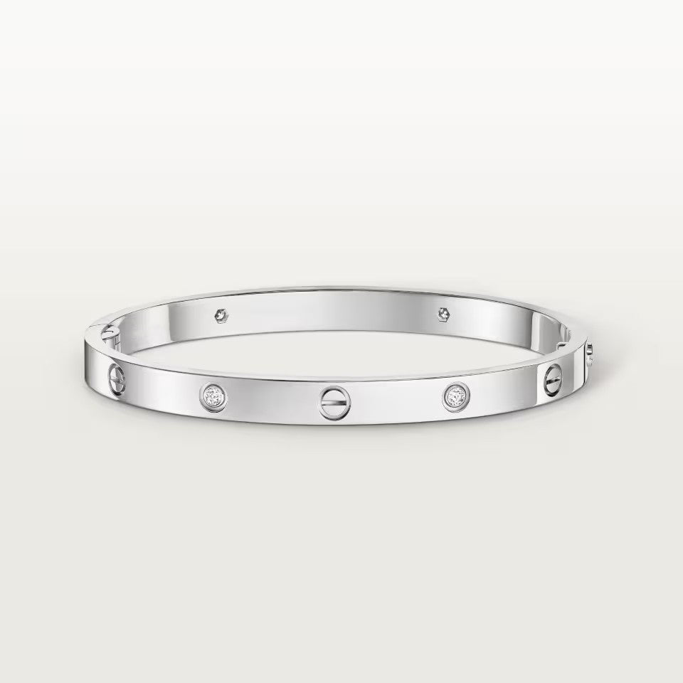 [⭐Haelin Jewelry]LOVE BRACELET 4.8MM 4 DIAMONDS
