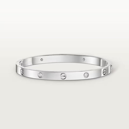 [⭐Haelin Jewelry]LOVE BRACELET 4.8MM 4 DIAMONDS