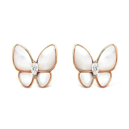 [⭐Haelin Jewelry]BUTTERFLY MOP DIAMOND EARRINGS