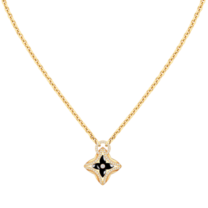 [⭐Haelin Jewelry]STAR PEDANT PINK GOLD DIAMOND NECKLACE