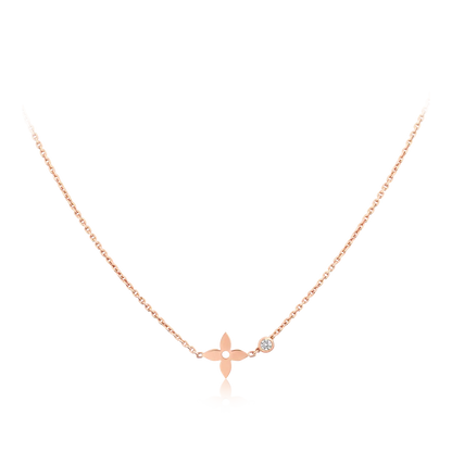 [⭐Haelin Jewelry]BLOSSOM PENDANT PINK GOLD AND DIAMOND