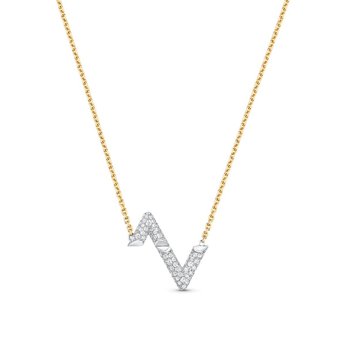 [⭐Haelin Jewelry]VOLT SILVER DIAMOND PEDANT NECKLACE