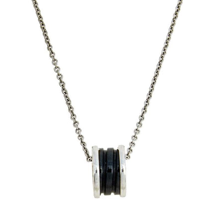 [⭐Haelin Jewelry]ZERO 1 BLACK CERAMIC SILVER NECKLACE