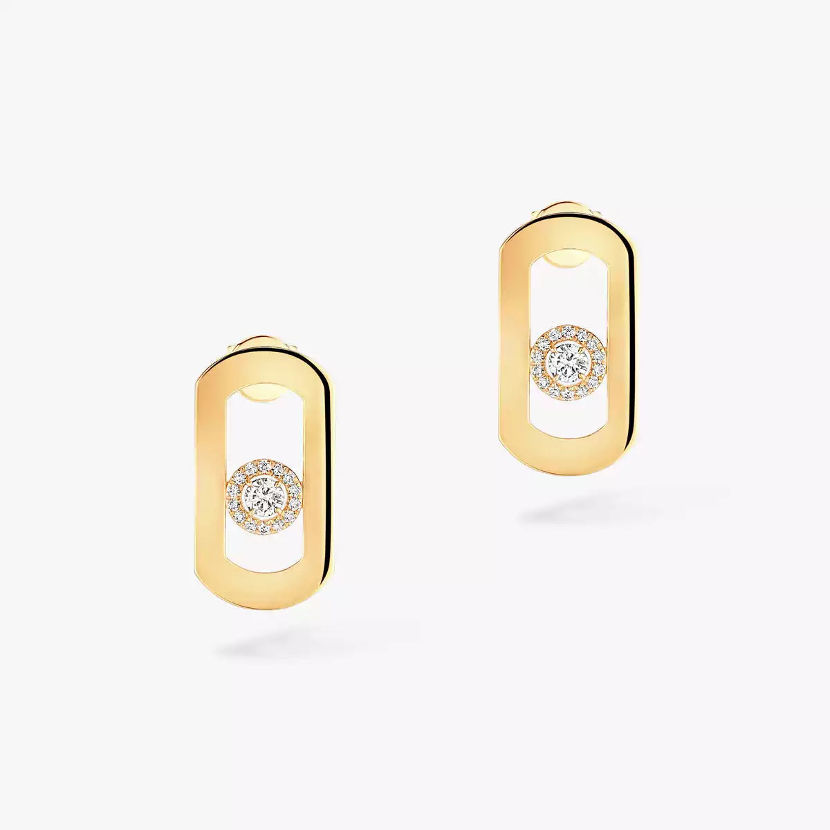 [⭐Haelin Jewelry]So Move Diamond Earrings in Yellow Gold
