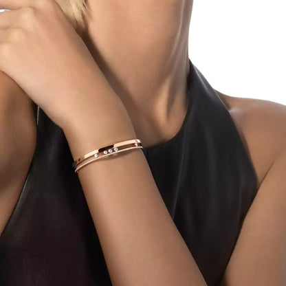 [⭐Haelin Jewelry]Move Romane Diamond Bangle Bracelet