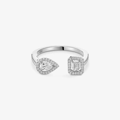 [⭐Haelin Jewelry]My Twin Toi Gold Diamond Ring