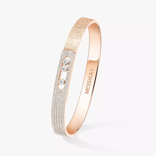 [⭐Haelin Jewelry]Move Noa Ciselé half pavé bangle