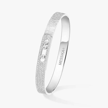 [⭐Haelin Jewelry]Move Noa Ciselé half pavé bangle