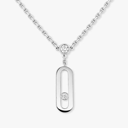[⭐Haelin Jewelry] Move Uno Diamond Necklace