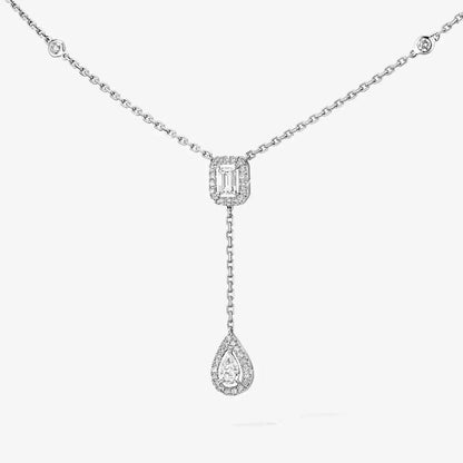 [⭐Haelin Jewelry]Gold Diamond Tie Necklace