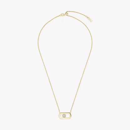 [⭐Haelin Jewelry]So Move Diamond Necklace in Gold