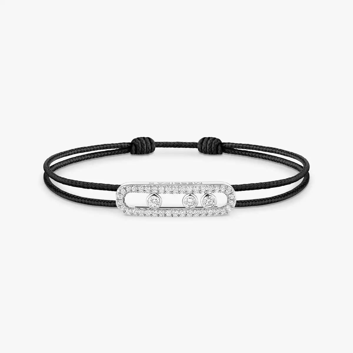[⭐Haelin Jewelry]Messika Care(s) pink cord pavé bracelet