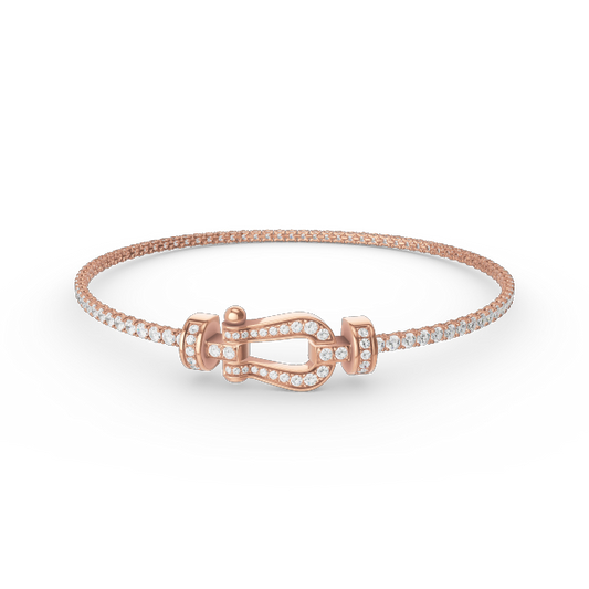 [⭐Haelin Jewelry]FORCE  HORSESHOE  DIAMOND TENNIS BRACELET